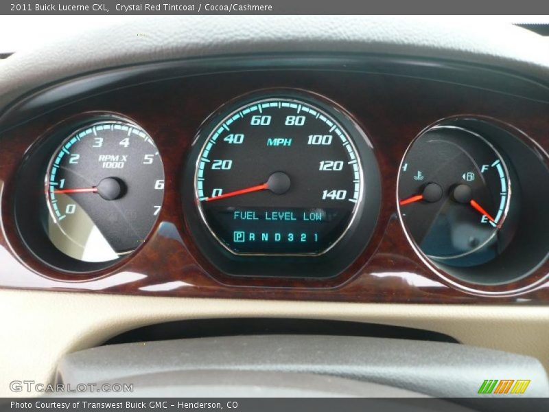  2011 Lucerne CXL CXL Gauges
