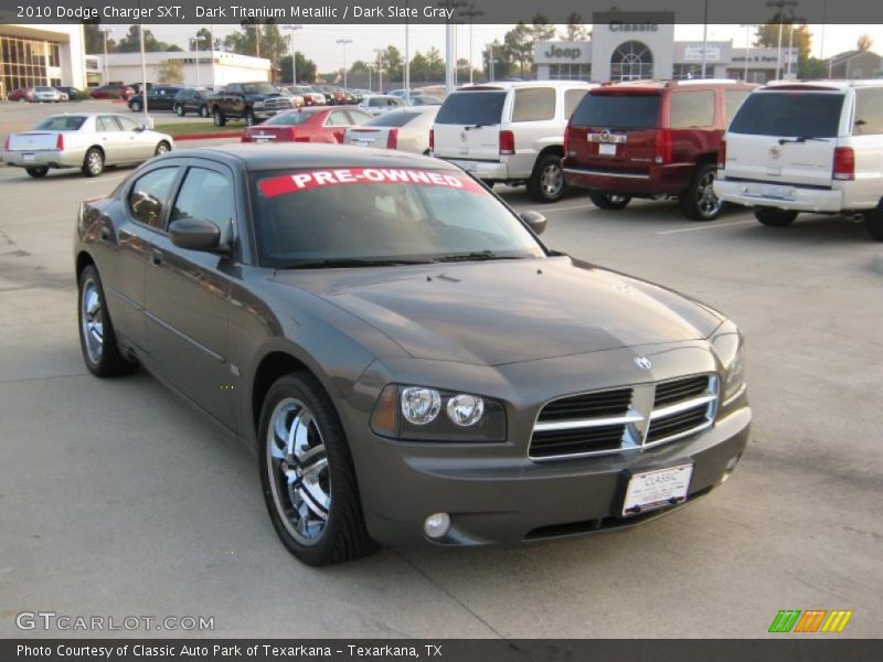 Dark Titanium Metallic / Dark Slate Gray 2010 Dodge Charger SXT