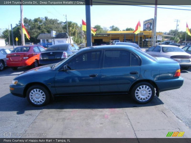 Deep Turquoise Metallic / Gray 1994 Toyota Corolla DX