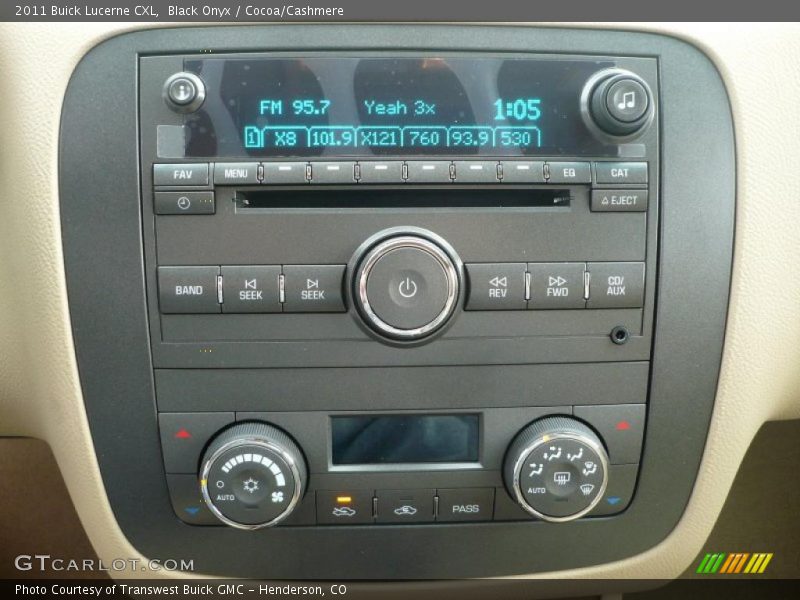 Controls of 2011 Lucerne CXL