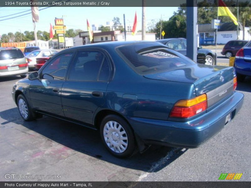 Deep Turquoise Metallic / Gray 1994 Toyota Corolla DX