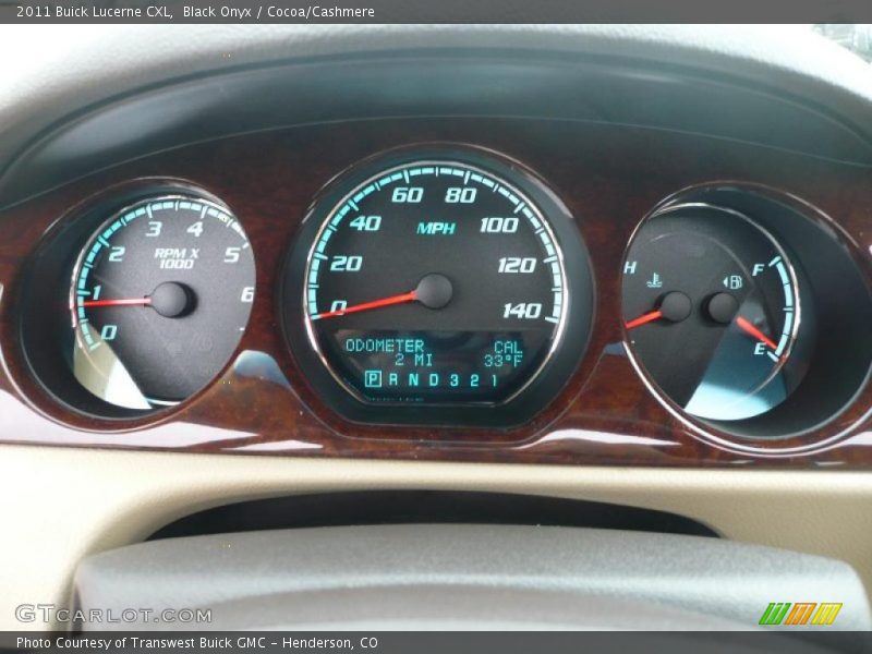 Black Onyx / Cocoa/Cashmere 2011 Buick Lucerne CXL