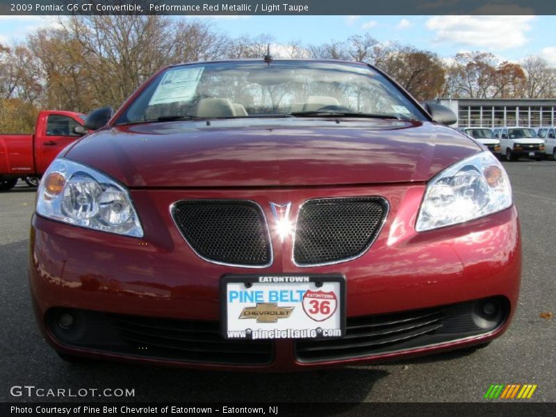 Performance Red Metallic / Light Taupe 2009 Pontiac G6 GT Convertible