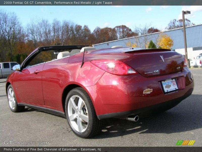 Performance Red Metallic / Light Taupe 2009 Pontiac G6 GT Convertible