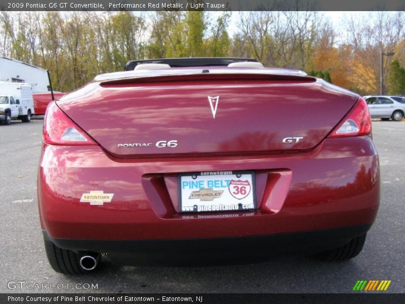 Performance Red Metallic / Light Taupe 2009 Pontiac G6 GT Convertible