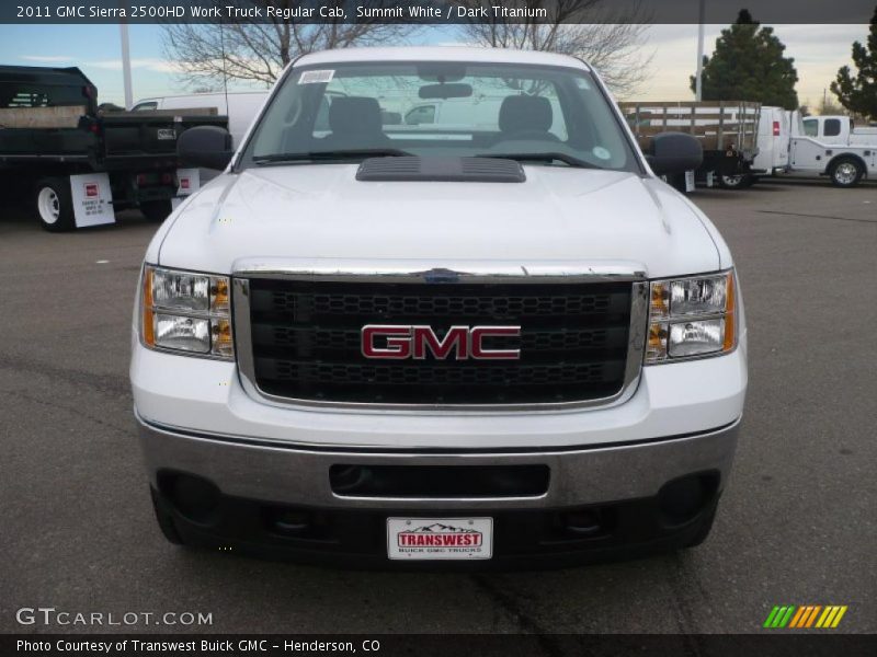 Summit White / Dark Titanium 2011 GMC Sierra 2500HD Work Truck Regular Cab