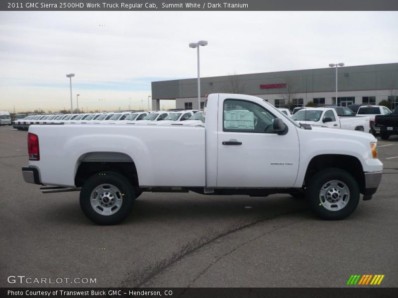 Summit White / Dark Titanium 2011 GMC Sierra 2500HD Work Truck Regular Cab