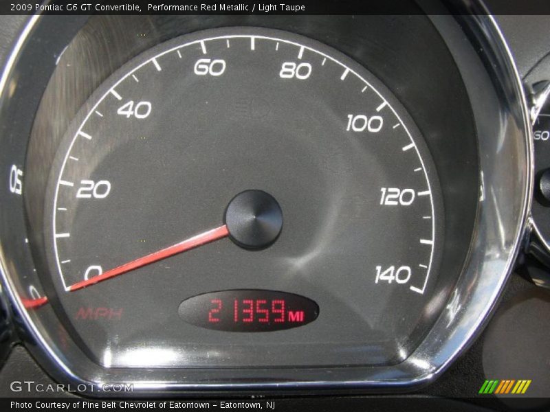 Performance Red Metallic / Light Taupe 2009 Pontiac G6 GT Convertible