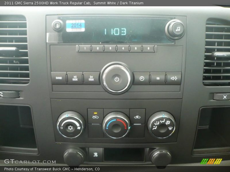 Summit White / Dark Titanium 2011 GMC Sierra 2500HD Work Truck Regular Cab
