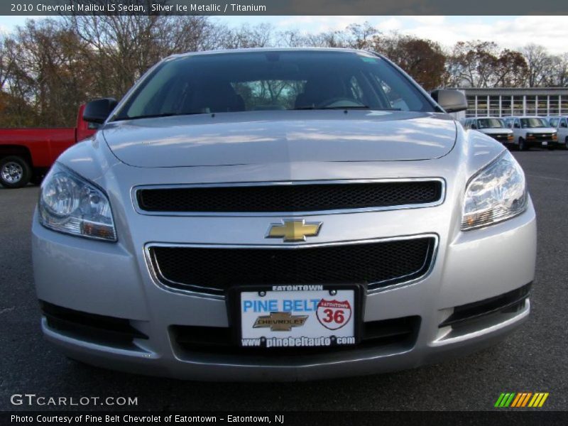 Silver Ice Metallic / Titanium 2010 Chevrolet Malibu LS Sedan