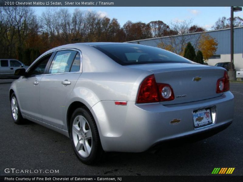 Silver Ice Metallic / Titanium 2010 Chevrolet Malibu LS Sedan
