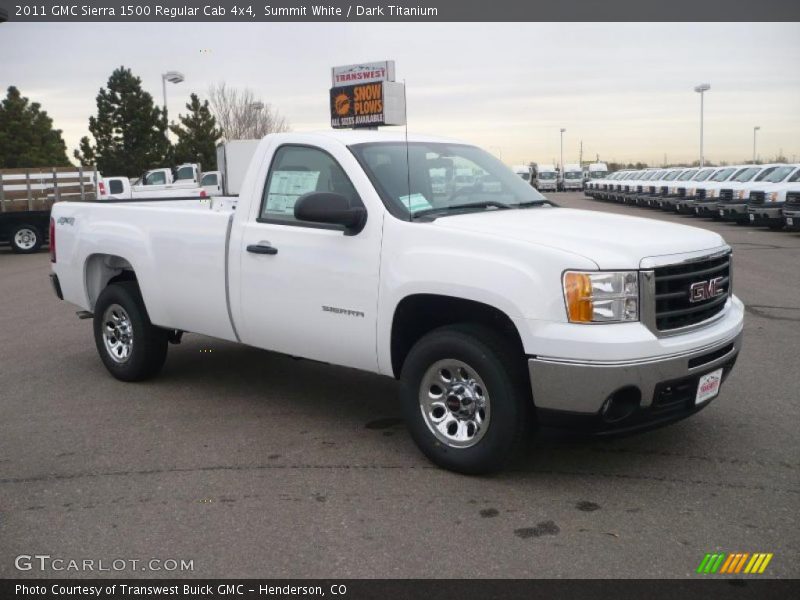 Summit White / Dark Titanium 2011 GMC Sierra 1500 Regular Cab 4x4
