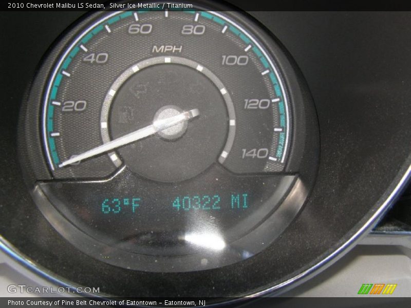Silver Ice Metallic / Titanium 2010 Chevrolet Malibu LS Sedan