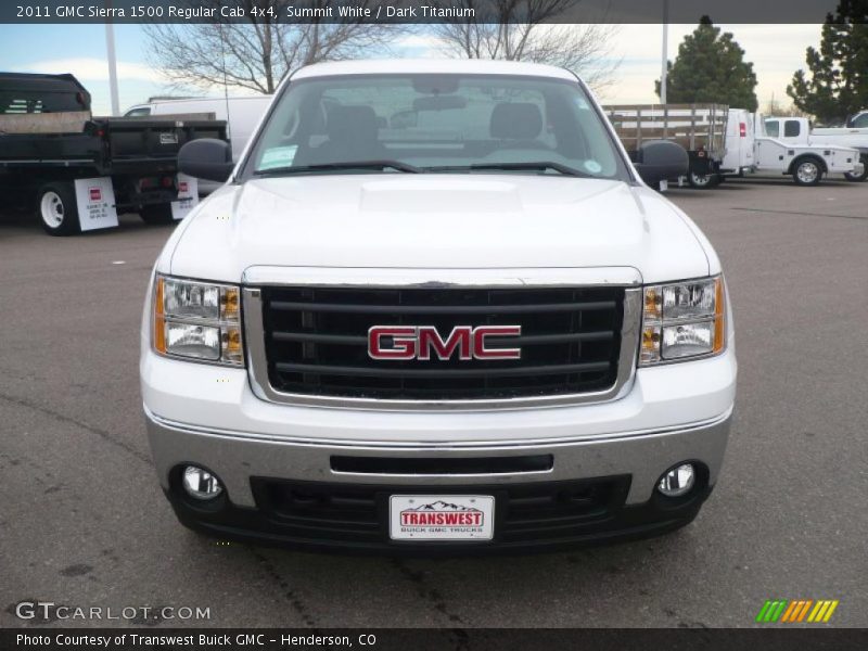 Summit White / Dark Titanium 2011 GMC Sierra 1500 Regular Cab 4x4