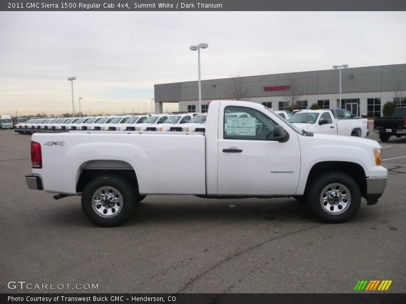 Summit White / Dark Titanium 2011 GMC Sierra 1500 Regular Cab 4x4