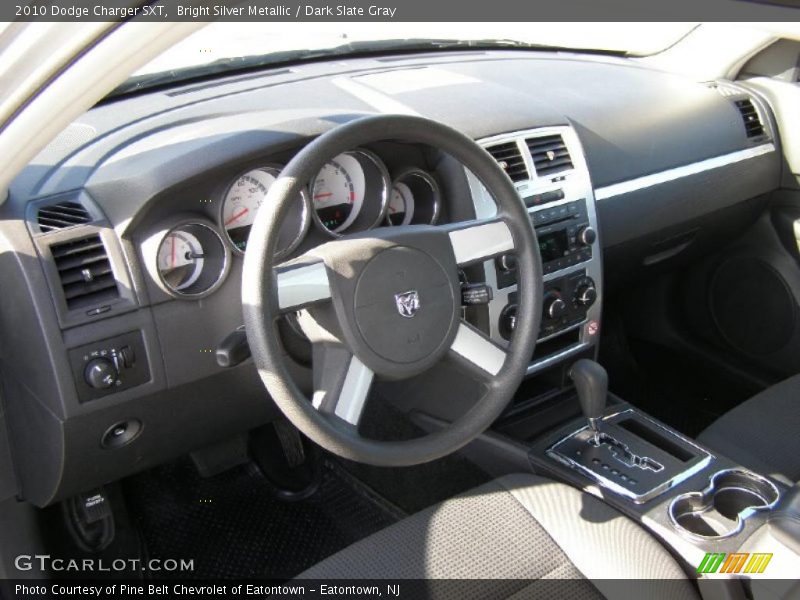 Bright Silver Metallic / Dark Slate Gray 2010 Dodge Charger SXT