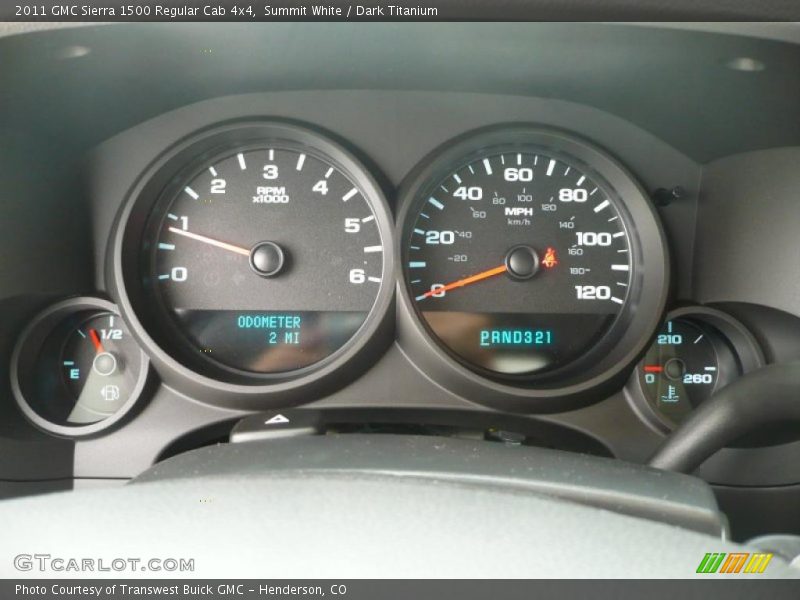 Summit White / Dark Titanium 2011 GMC Sierra 1500 Regular Cab 4x4