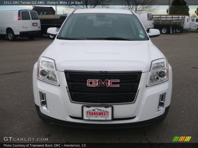 Olympic White / Jet Black 2011 GMC Terrain SLE AWD