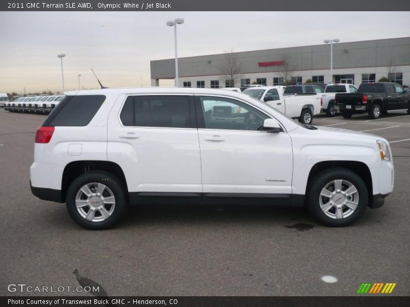 Olympic White / Jet Black 2011 GMC Terrain SLE AWD
