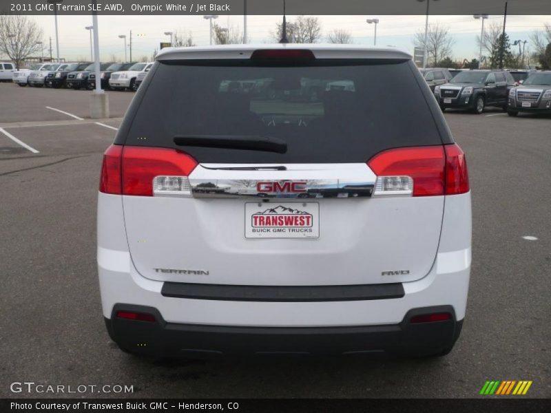 Olympic White / Jet Black 2011 GMC Terrain SLE AWD
