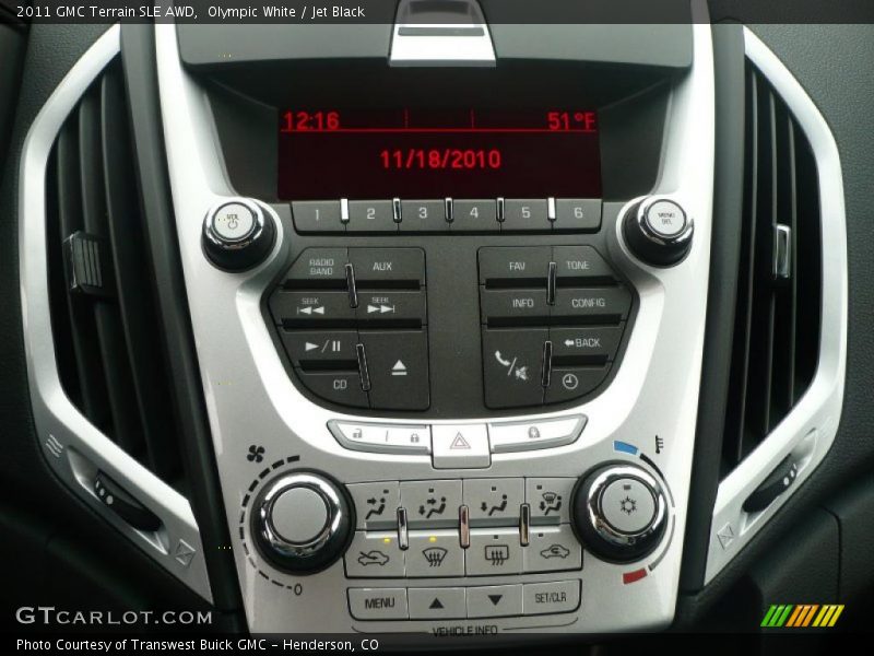 Controls of 2011 Terrain SLE AWD