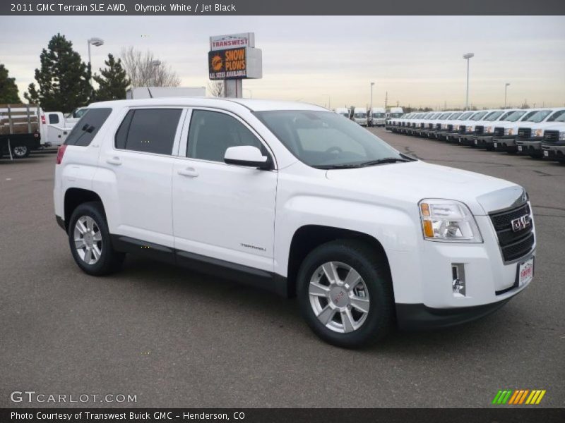 Olympic White / Jet Black 2011 GMC Terrain SLE AWD