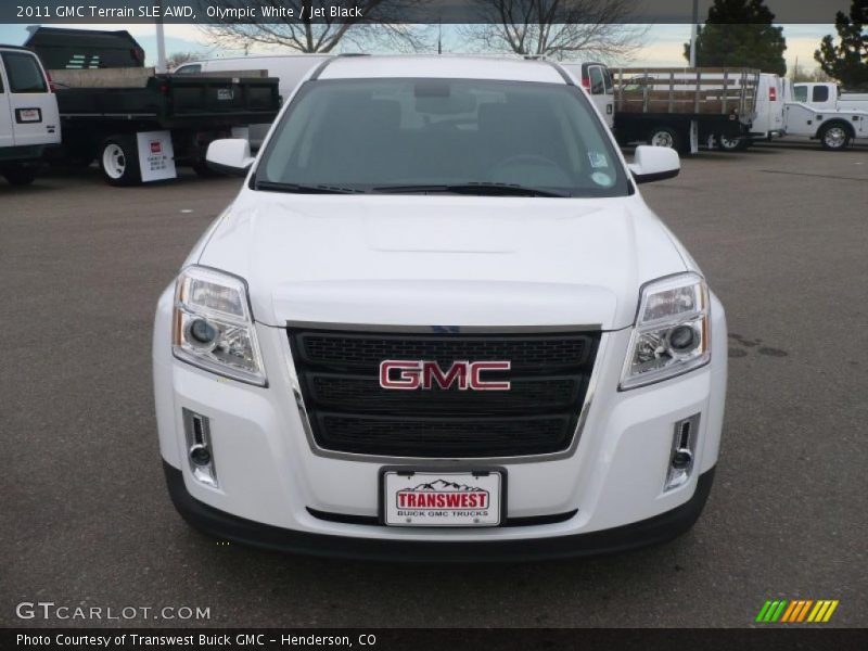 Olympic White / Jet Black 2011 GMC Terrain SLE AWD