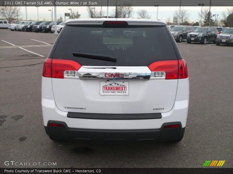 Olympic White / Jet Black 2011 GMC Terrain SLE AWD