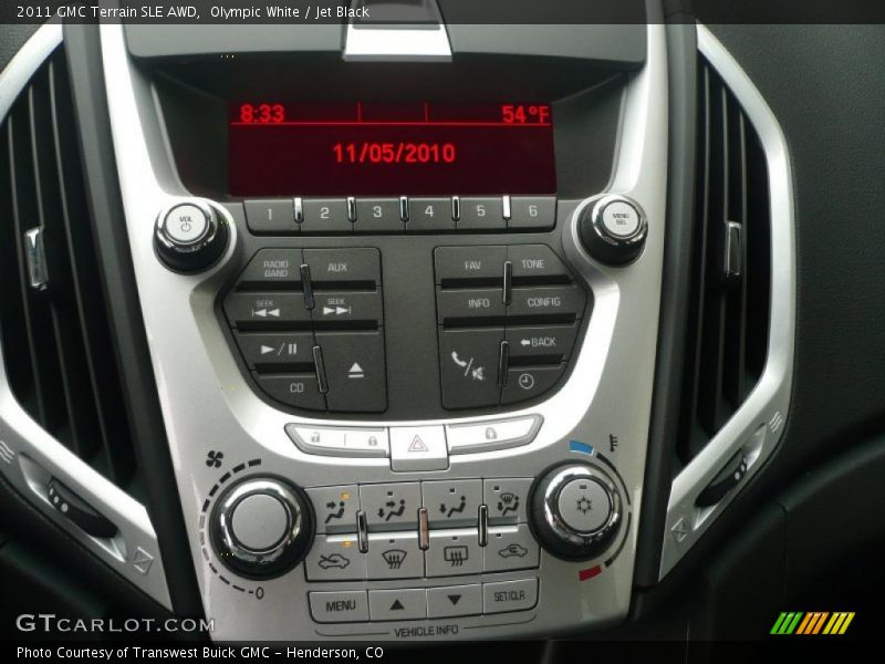 Controls of 2011 Terrain SLE AWD