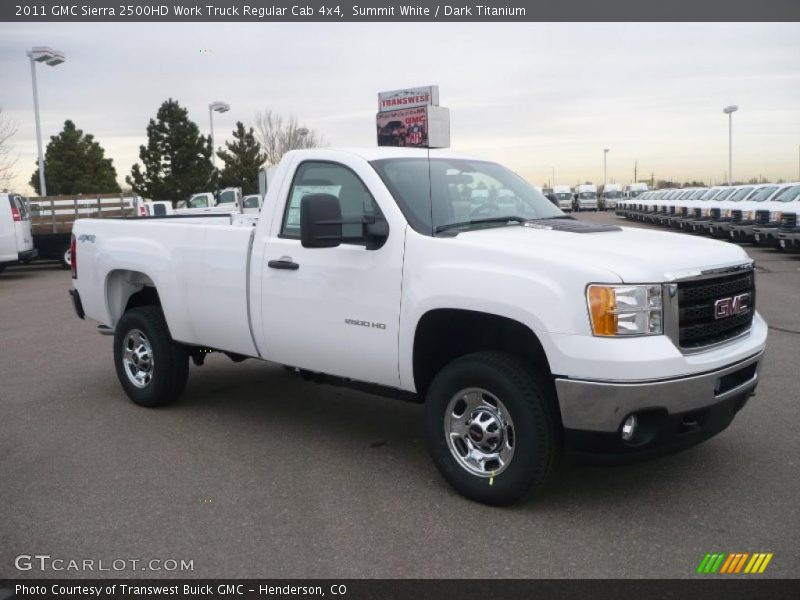Front 3/4 View of 2011 Sierra 2500HD Work Truck Regular Cab 4x4