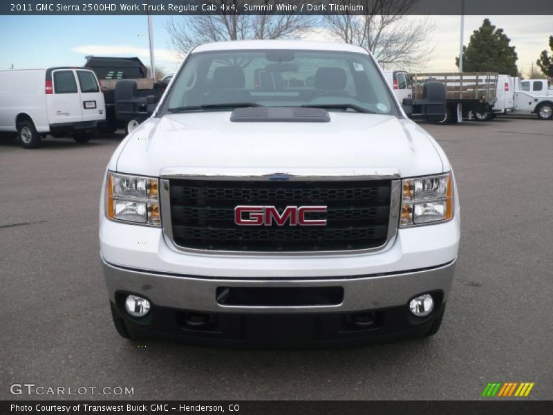 Summit White / Dark Titanium 2011 GMC Sierra 2500HD Work Truck Regular Cab 4x4