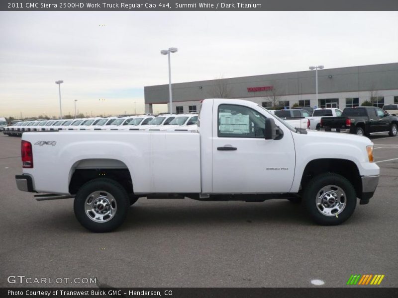 Summit White / Dark Titanium 2011 GMC Sierra 2500HD Work Truck Regular Cab 4x4