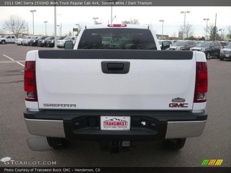 Summit White / Dark Titanium 2011 GMC Sierra 2500HD Work Truck Regular Cab 4x4