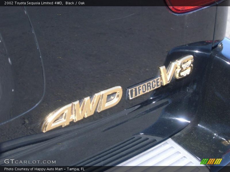 Black / Oak 2002 Toyota Sequoia Limited 4WD