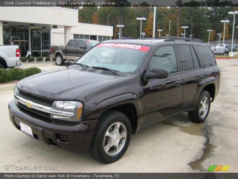 Dark Cherry Metallic / Light Gray 2008 Chevrolet TrailBlazer LS