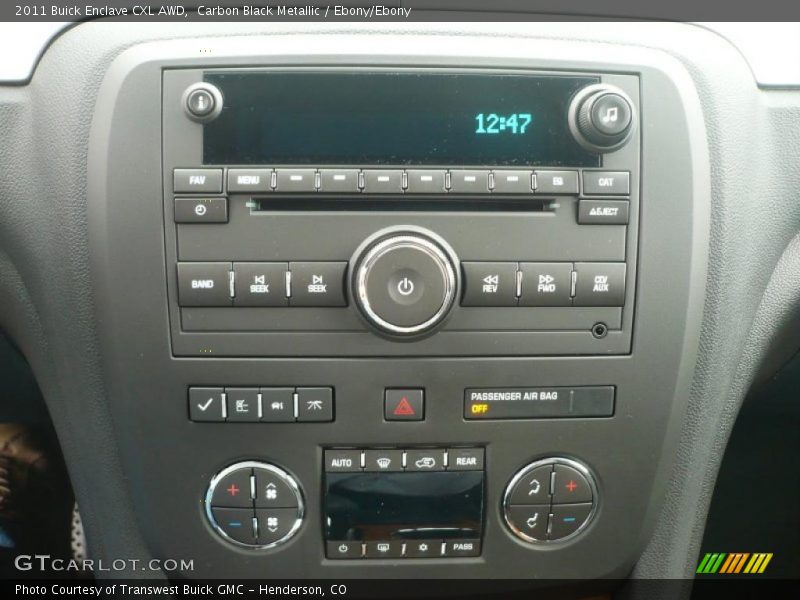 Controls of 2011 Enclave CXL AWD