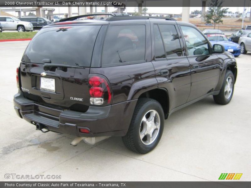 Dark Cherry Metallic / Light Gray 2008 Chevrolet TrailBlazer LS