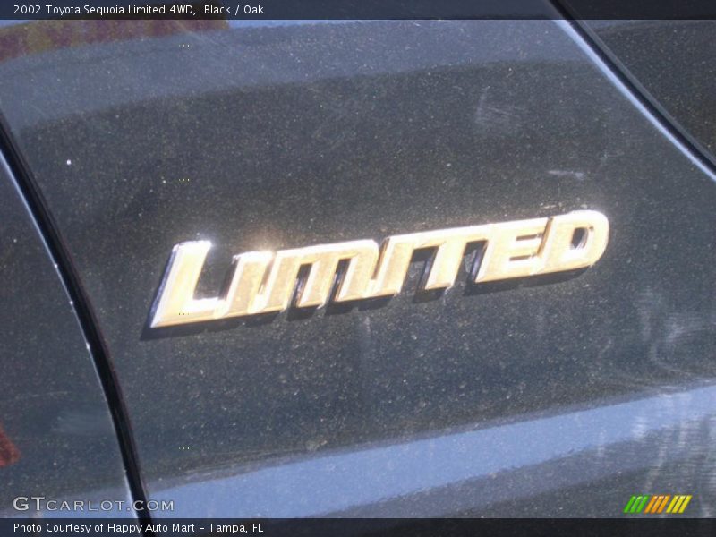 Black / Oak 2002 Toyota Sequoia Limited 4WD