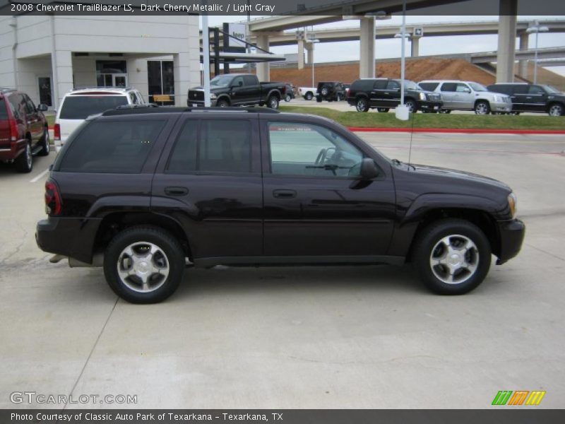 Dark Cherry Metallic / Light Gray 2008 Chevrolet TrailBlazer LS