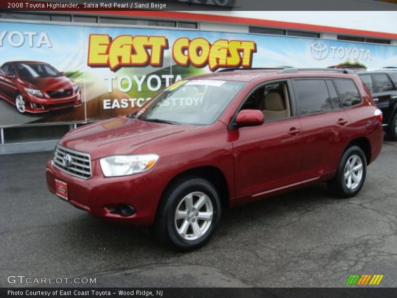 Salsa Red Pearl / Sand Beige 2008 Toyota Highlander