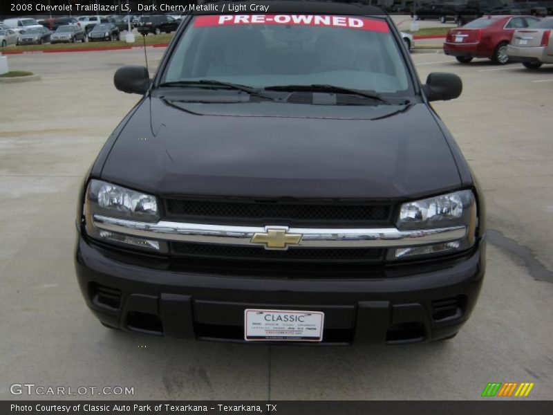 Dark Cherry Metallic / Light Gray 2008 Chevrolet TrailBlazer LS