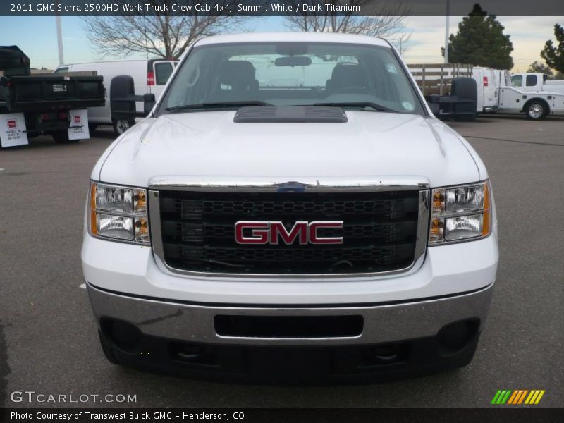 Summit White / Dark Titanium 2011 GMC Sierra 2500HD Work Truck Crew Cab 4x4