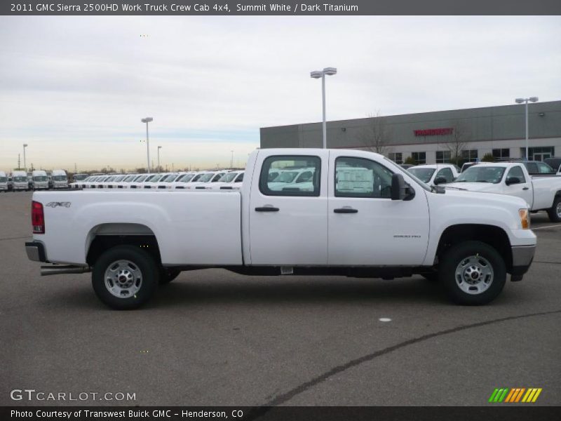 Summit White / Dark Titanium 2011 GMC Sierra 2500HD Work Truck Crew Cab 4x4
