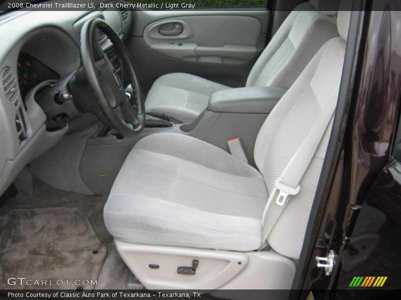 Dark Cherry Metallic / Light Gray 2008 Chevrolet TrailBlazer LS