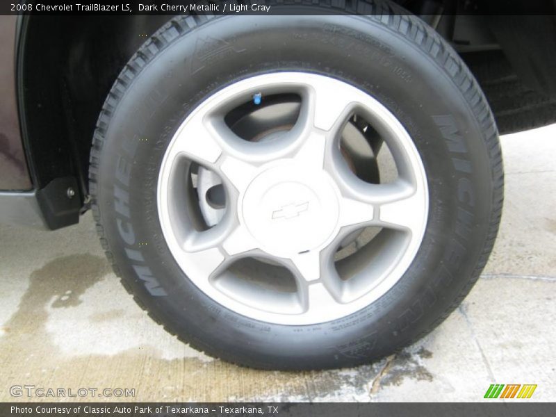 Dark Cherry Metallic / Light Gray 2008 Chevrolet TrailBlazer LS