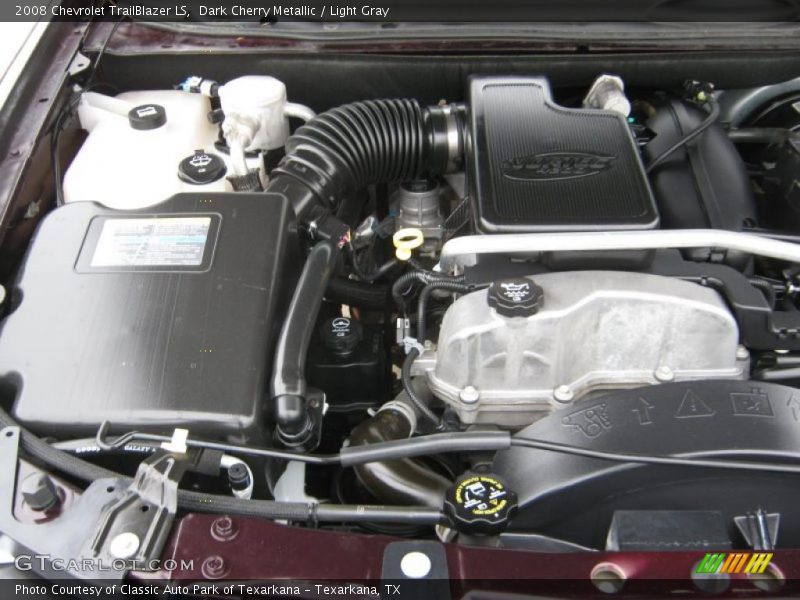 Dark Cherry Metallic / Light Gray 2008 Chevrolet TrailBlazer LS