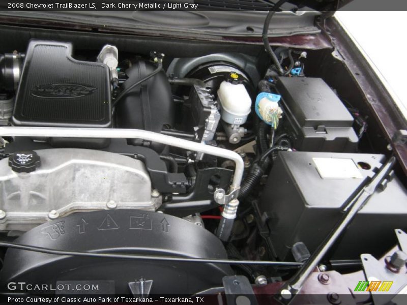 Dark Cherry Metallic / Light Gray 2008 Chevrolet TrailBlazer LS