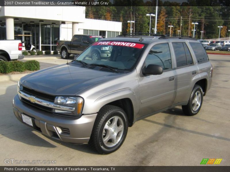 Graystone Metallic / Light Gray 2007 Chevrolet TrailBlazer LS