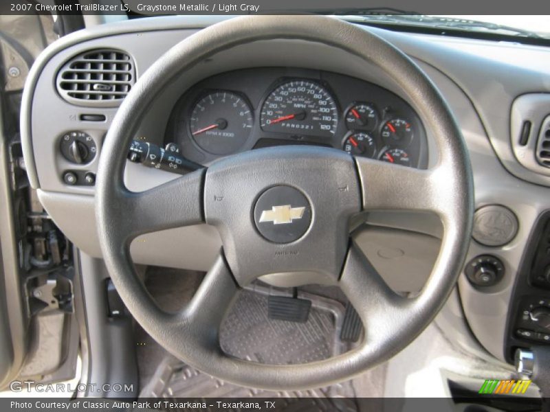 Graystone Metallic / Light Gray 2007 Chevrolet TrailBlazer LS