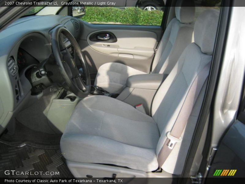 Graystone Metallic / Light Gray 2007 Chevrolet TrailBlazer LS